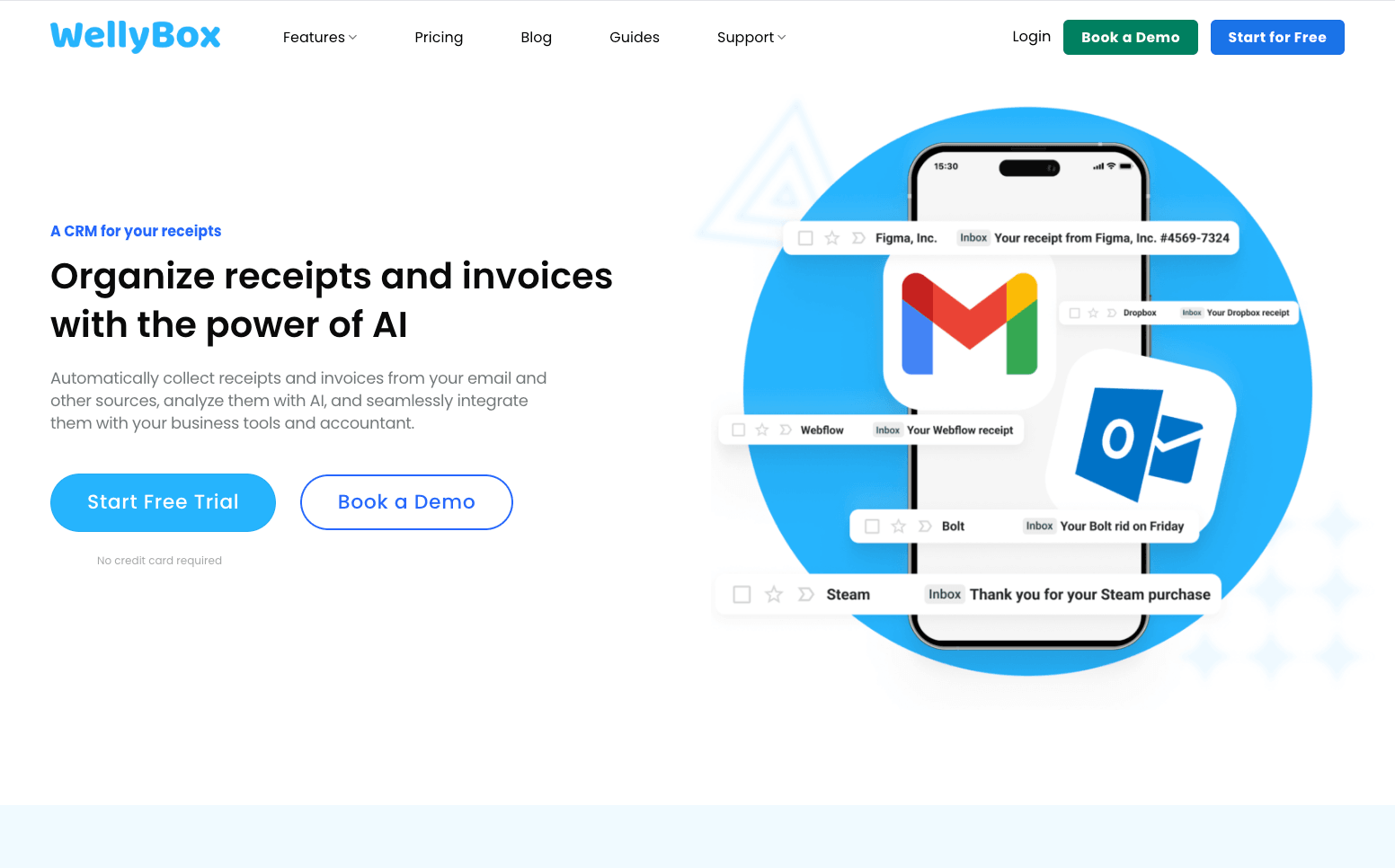 Wellybox dashboard interface