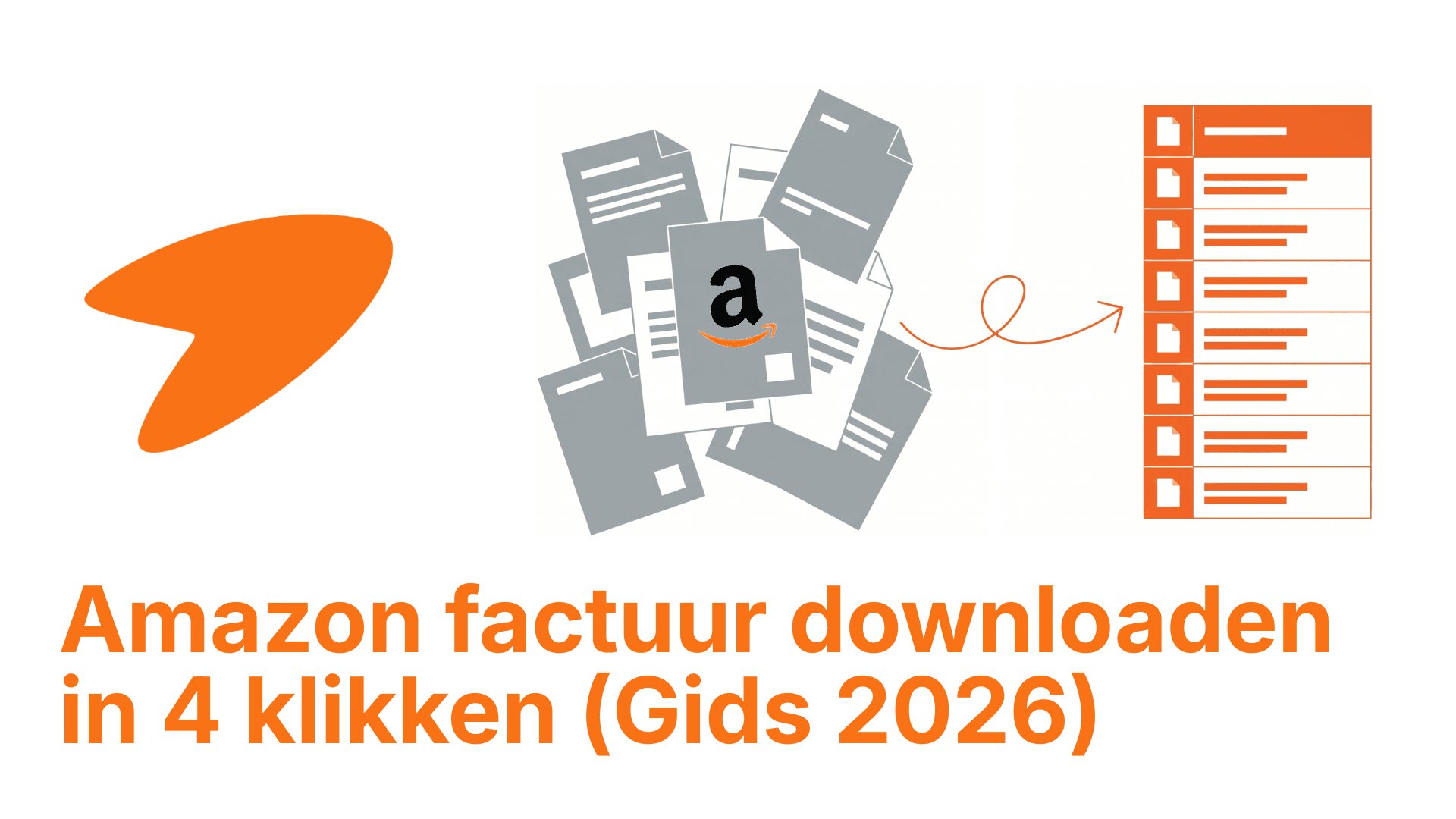 Stappenplan voor een Amazon factuur downloaden in 4 klikken