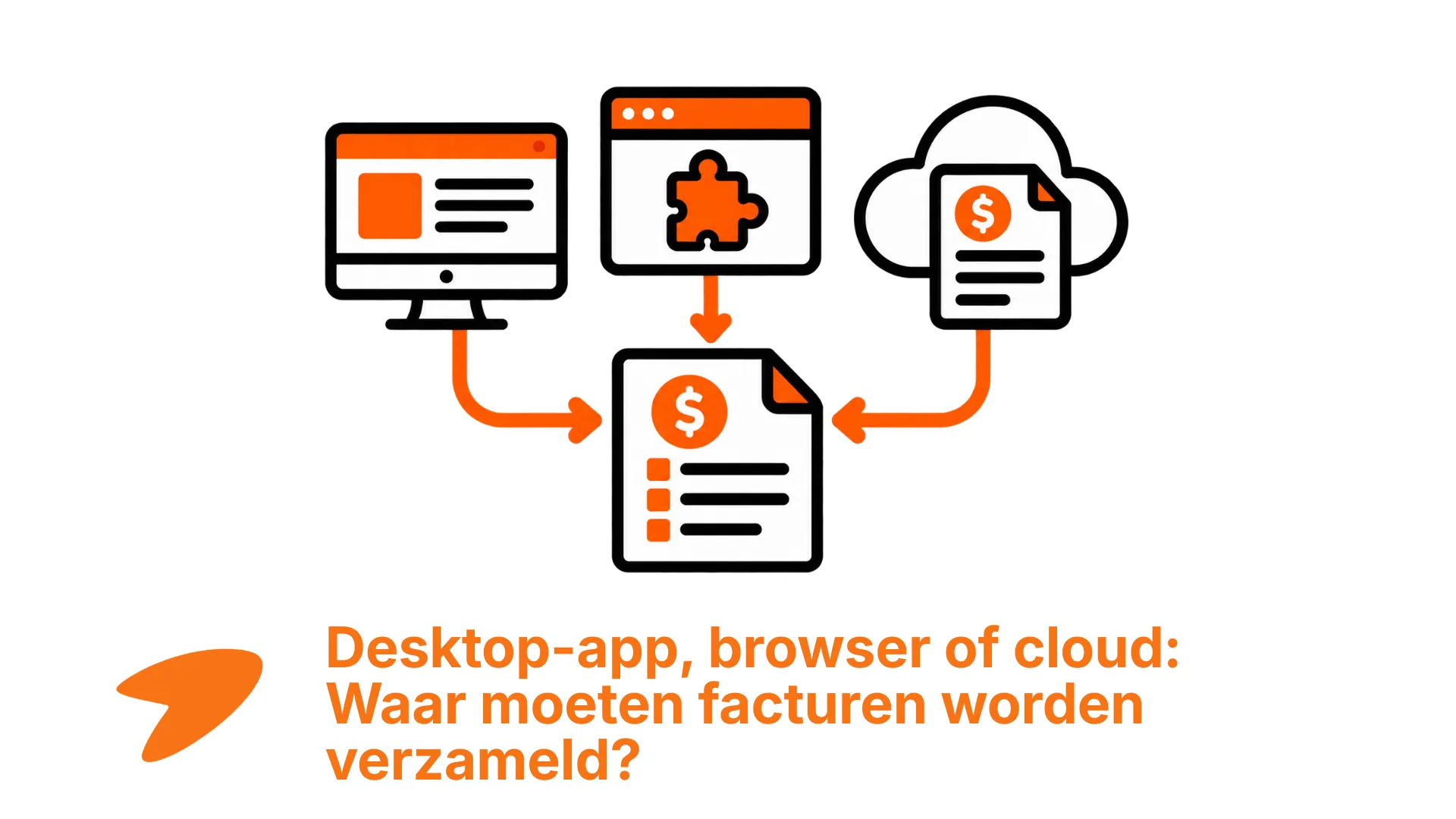 Facturen automatisch verzamelen via desktop-app, browser-extensie of cloud vergeleken voor administratie