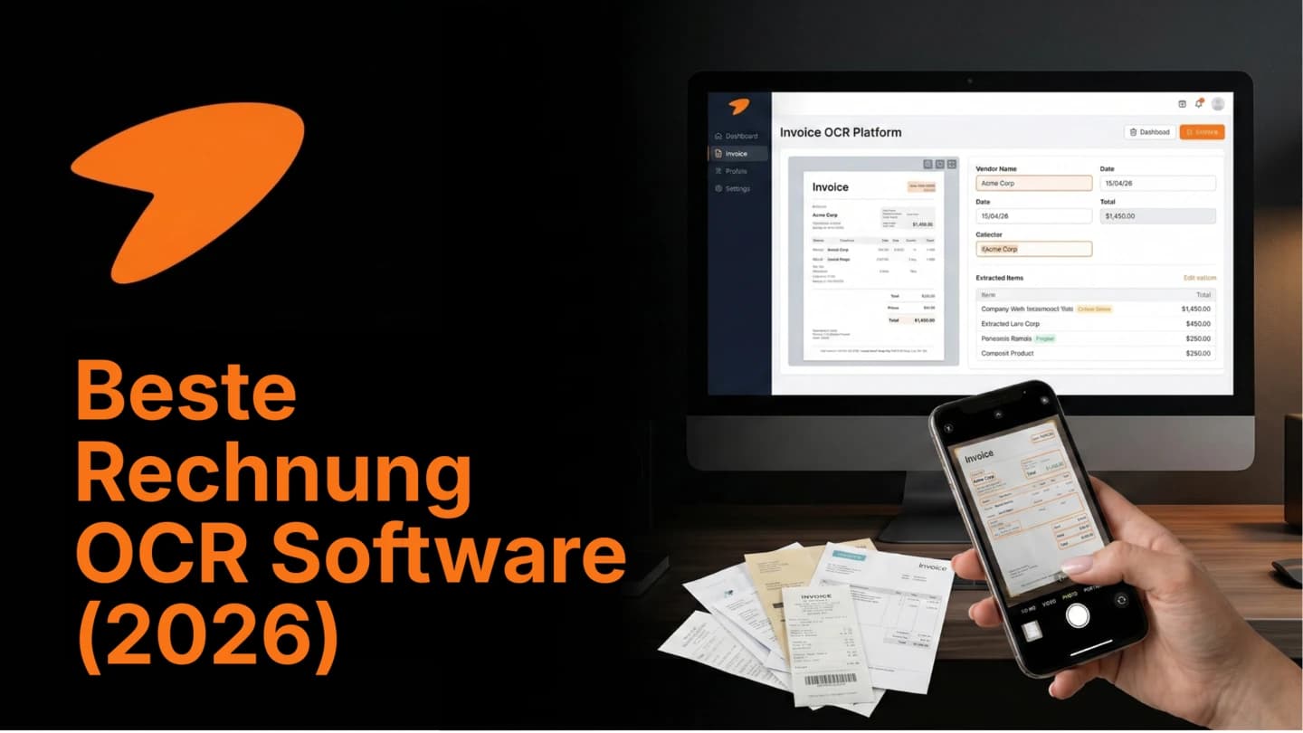 Die besten Rechnungs-OCR-Softwarelösungen (2026): 12 Tools im Vergleich & Ranking