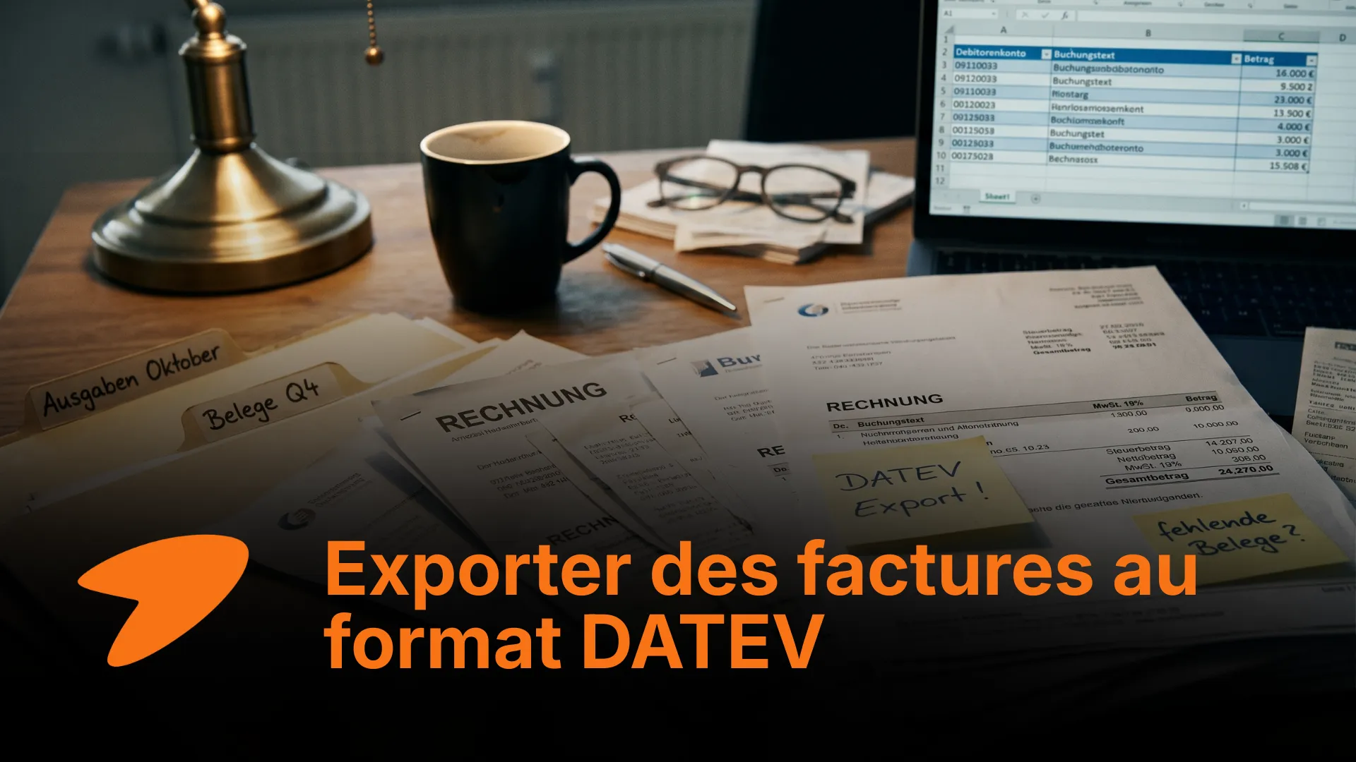 Export de factures DATEV : automatisez la collecte et supprimez la saisie manuelle.
