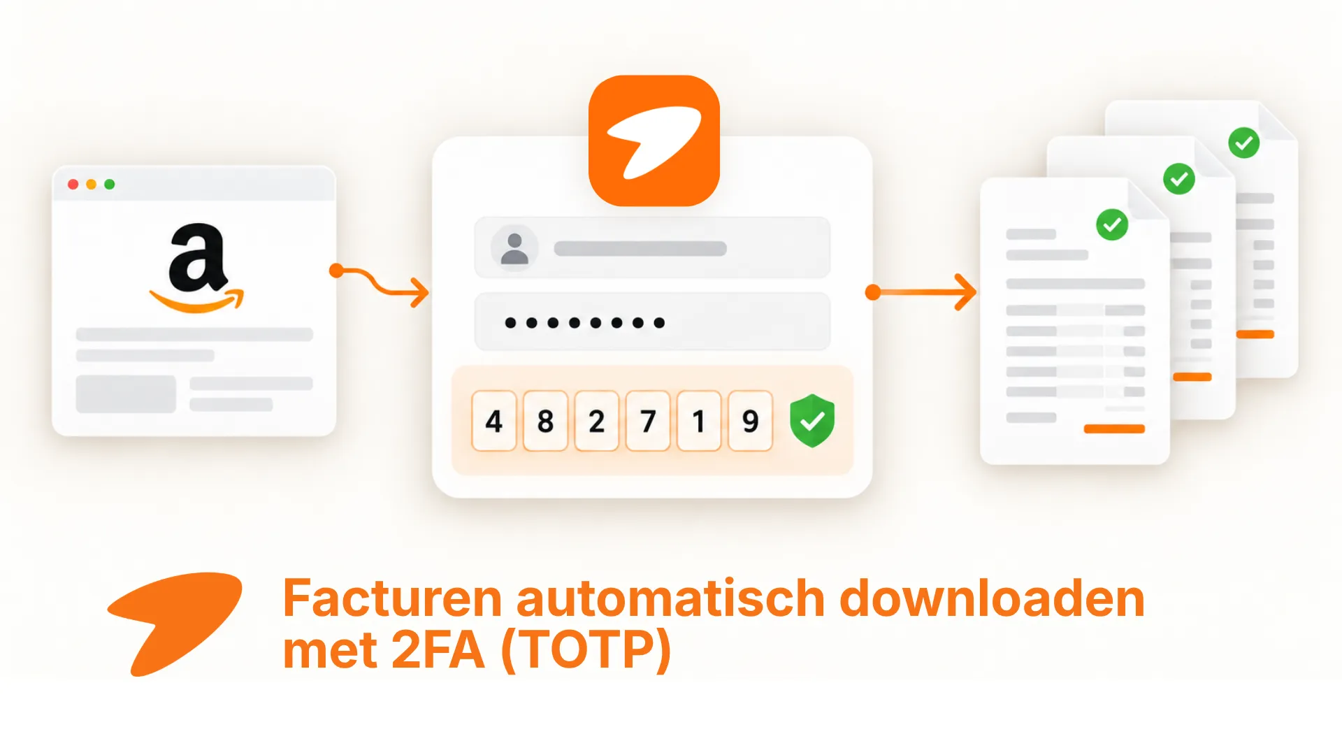Facturen automatisch downloaden met TOTP-tweetrapsverificatie in Tailride Desktop