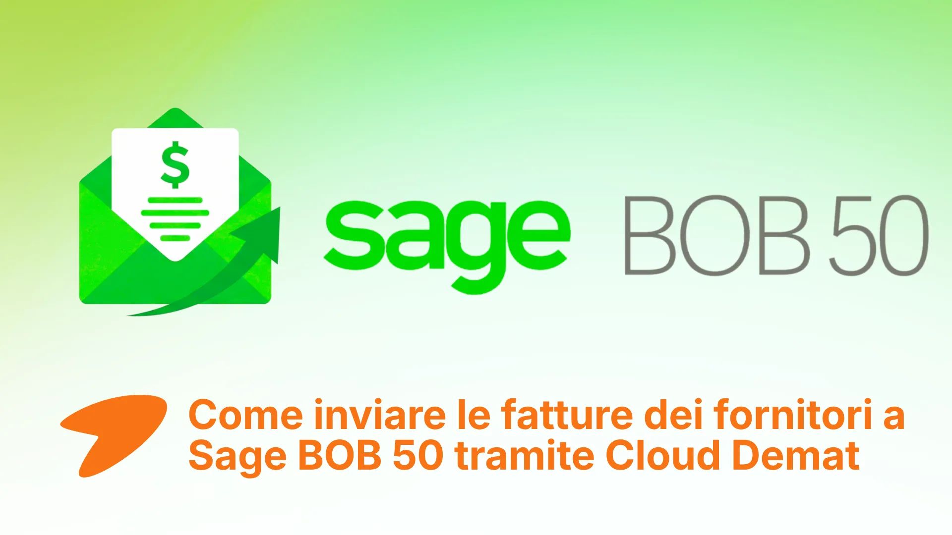 Configurazione di Tailride per inviare fatture fornitori a Sage BOB 50 tramite Cloud Demat