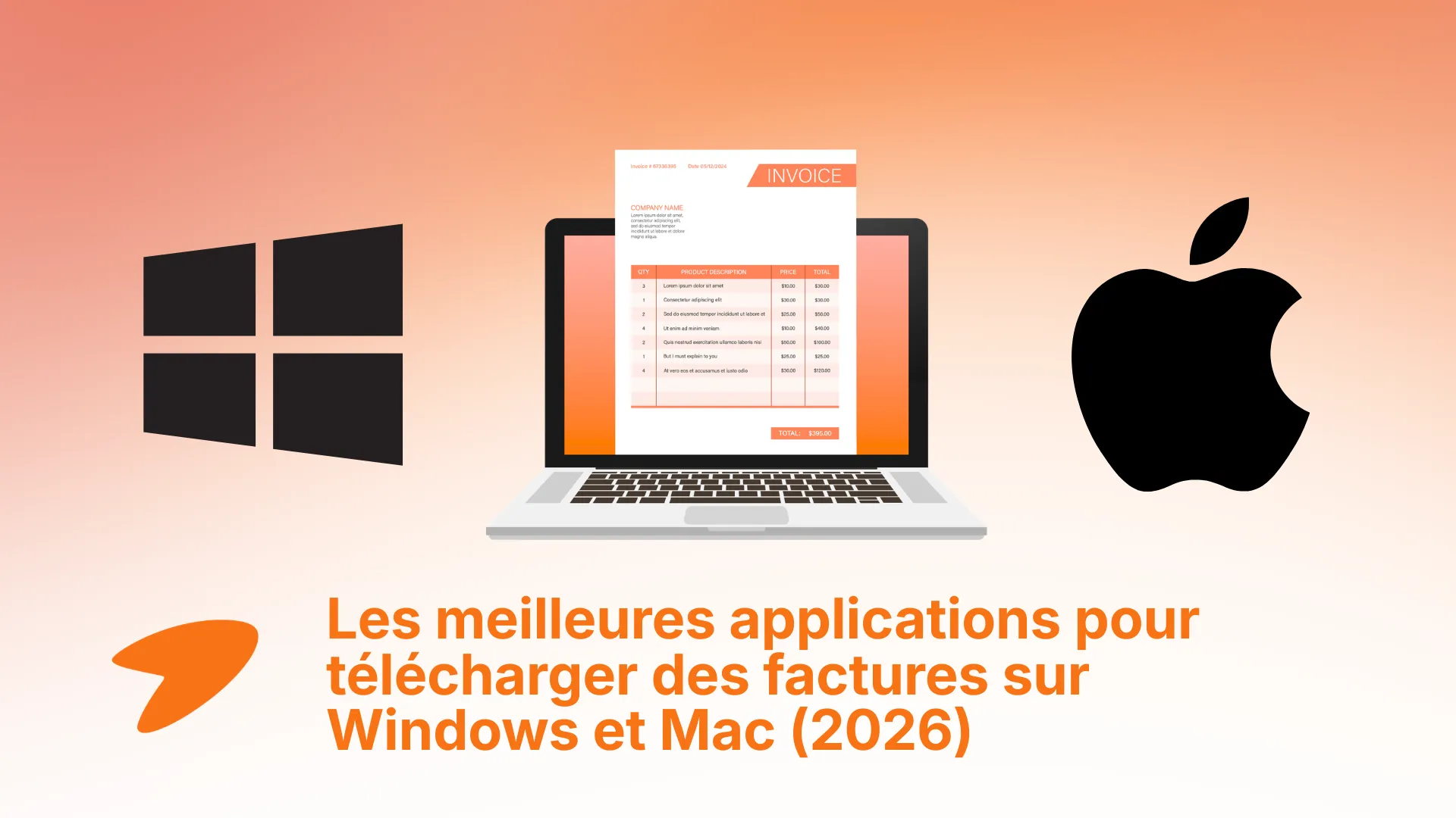 Application Tailride configurée pour la récupération automatique des factures fournisseurs sur Windows et Mac