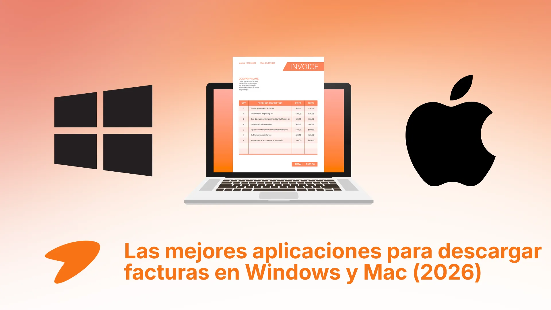 Interfaz de Tailride, descargador de facturas para recopilar documentos de proveedores en Windows y Mac
