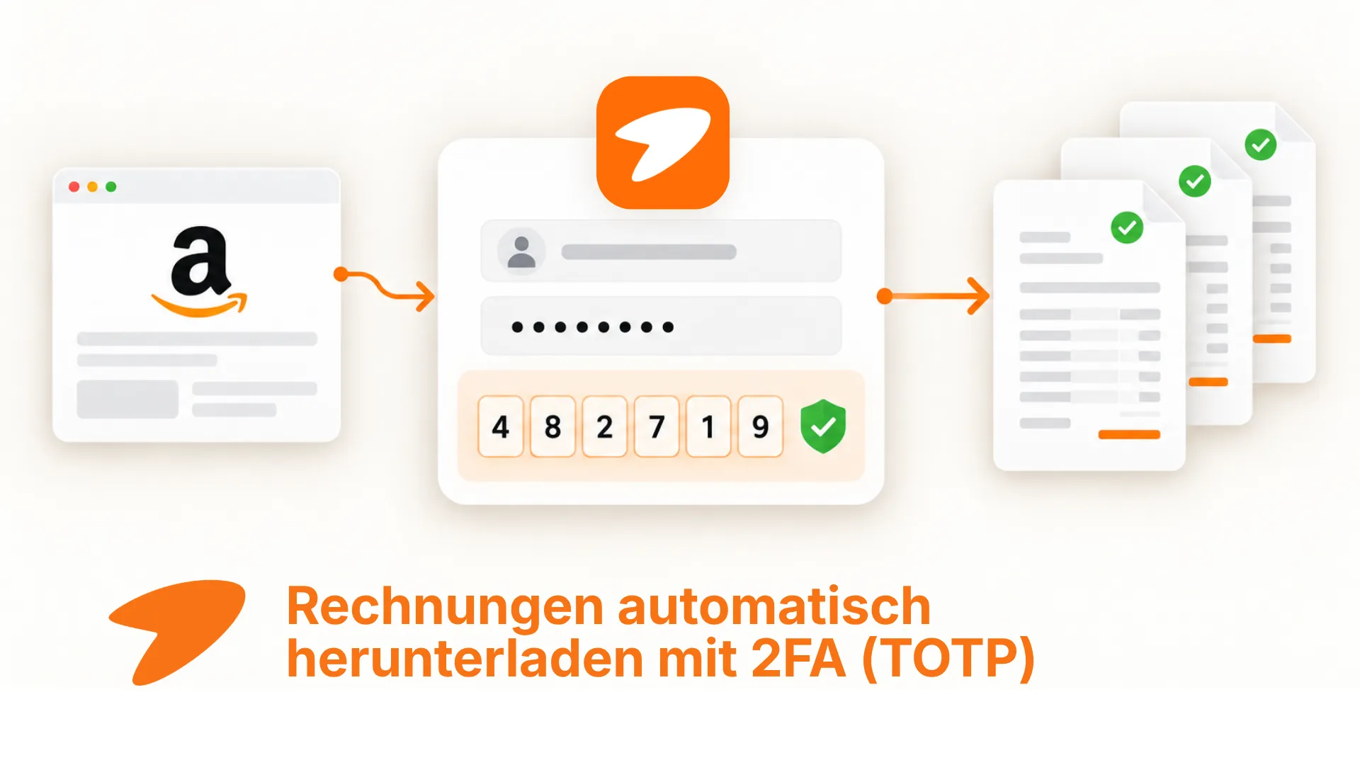 Rechnungsdownload automatisieren mit 2FA und TOTP-Einrichtungsschlüssel in Tailride Desktop