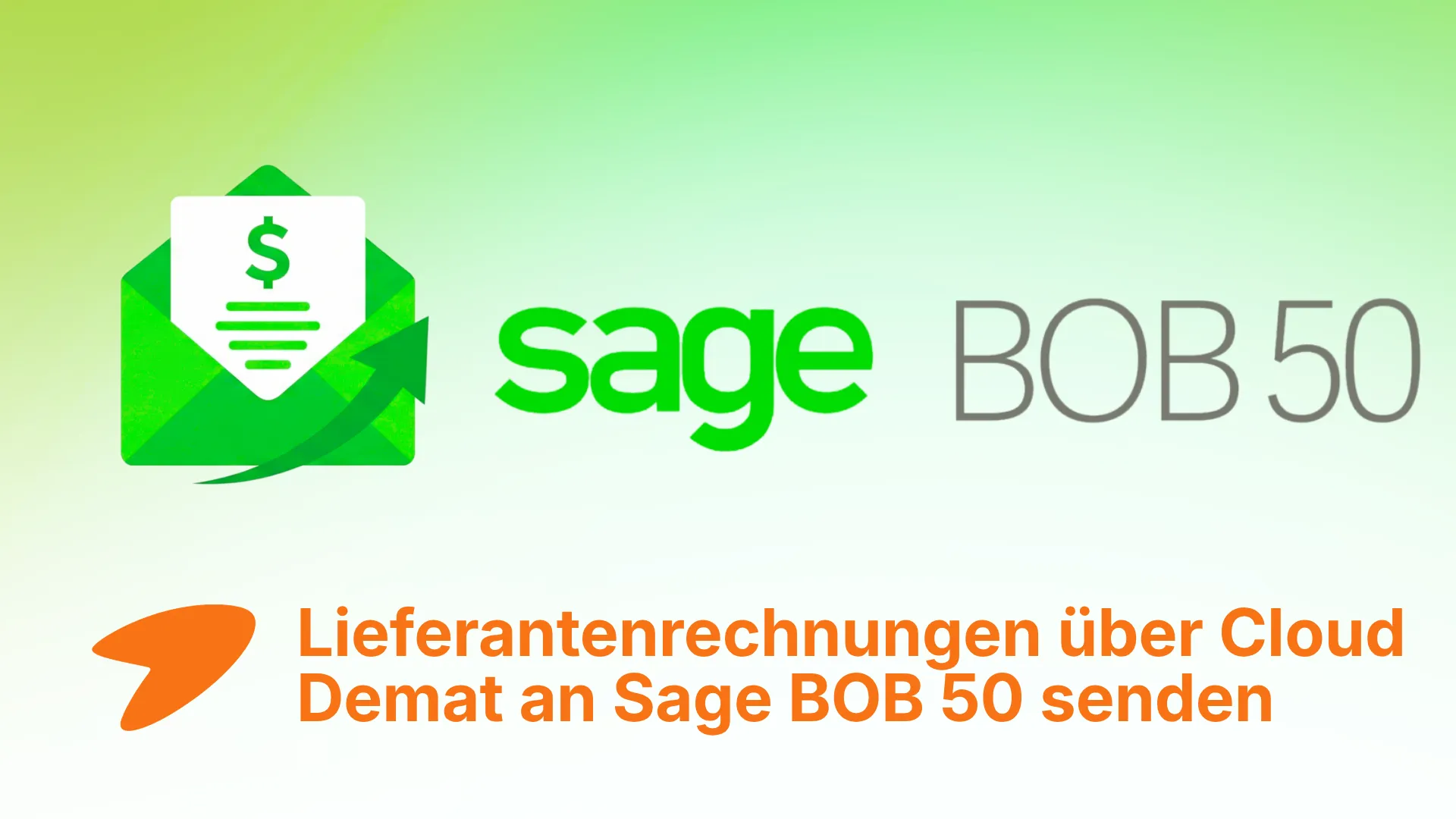 Eingangsrechnungen an Sage BOB 50 senden via Cloud Demat und Tailride