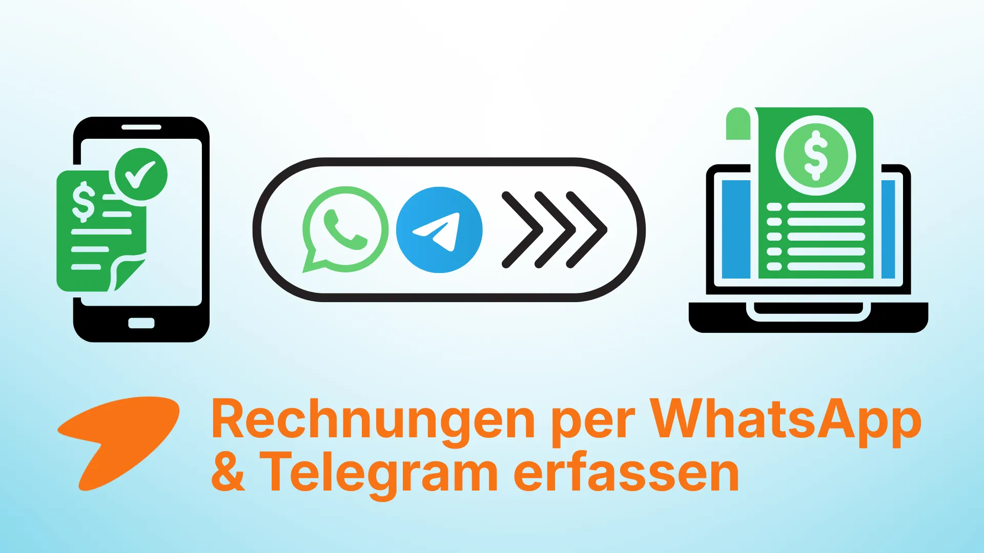 Rechnungen per WhatsApp und Telegram erfassen – KI-Extraktion