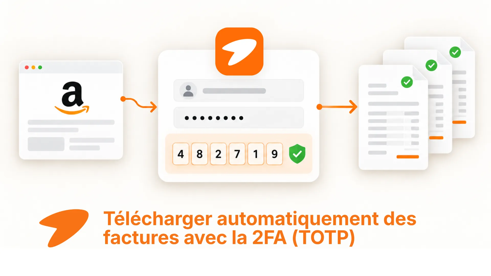 Configuration dans Tailride Desktop pour télécharger des factures avec 2FA et clé TOTP